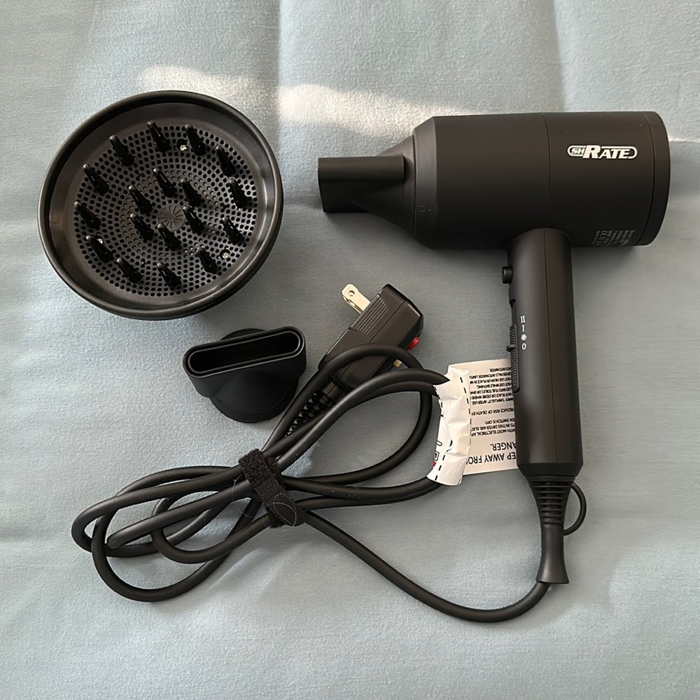 SHRATE Ionic Hair Blow Dryer, Professional Salon Negative Ions, Powerful 1800W